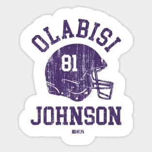 Olabisi Johnson Minnesota Helmet Font Sticker